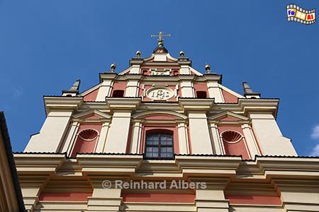 Giebel der Jesuitenkirche, Polen, Polska, Warschau, Warszawa, Jesuiten, Kirche, Foto, foreal, Albers,