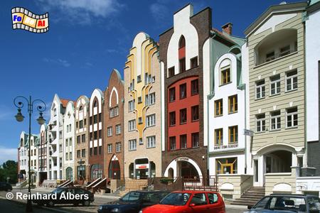 Elbląg (Elbing) - Moderner Wohnungsbau mit historisierenden Stilelementen., Polen, Polska, Elbing, Elbląg, Albers, Foto, foreal
