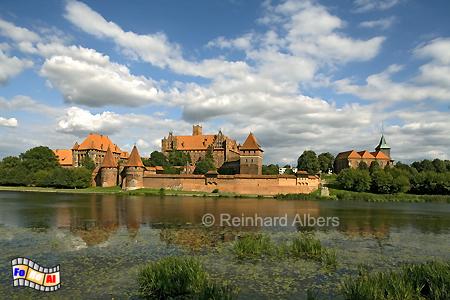 Malbork (Marienburg) an der Nogat, Polen, Polska, Marienburg, Malbork, Nogat, Deutscher Orden, Albers, Foto, foreal