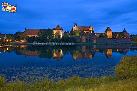 Malbork (Marienburg) an der Nogat, Polen, Polska, Marienburg, Malbork, Nogat, Deutscher Orden, Albers, Foto, foreal