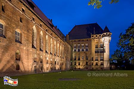 Malbork (Marienburg) - Blick auf den Sommerremter., Polen, Polska, Marienburg, Malbork, Nogat, Deutscher Orden, Albers, Foto, foreal