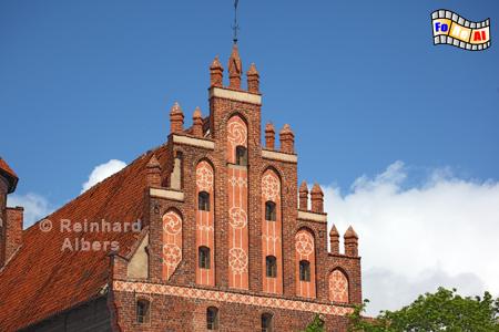 Olsztyn (Allenstein) - Giebel der Burg der ermlndischen Bischfe., Polen, Polska, Olsztyn, Allenstein, Ermland, Albers, Foto, foreal,