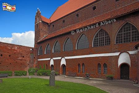 Olsztyn (Allenstein) Innenhof der Bischofsburg., Polen, Polska, Olsztyn, Allenstein, Ermland, Babenstein, Pruen, Pruzzen, Albers, Foto, foreal,