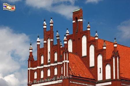 Giebel der neugotischen Katharinenkirche aus dem Jahr 1904 in Kętryzn (Rastenburg), Polen, Masuren, Kętryzn, Rastenburg, Katharinenkirche, Albers, foto, foreal,