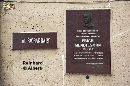 Olsztyn (Allenstein) Geburtshaus des Architekten Erich Mendelsohn (1887-1953), Polen, Olsztyn, Allenstein, Mendelsohn, Erich, Geburtshaus, Albers, Foto, foreal,