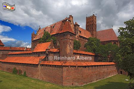 Malbork (Marienburg) - Sdostansicht, Polen, Polska, Marienburg, Malbork, Nogat, Deutscher Orden, Albers, Foto, foreal,