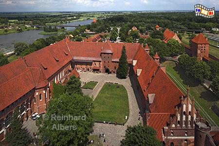 Malbork (Marienburg) - Innenhof des Mittelschlosses, Polen, Polska, Marienburg, Malbork, Nogat, Deutscher Orden, Albers, Foto, foreal