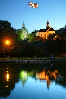 Warschau - Neustadt (Nowe Miasto).
Die Kirchen St. Kasimir (links) und St. Jacek., Polen, Polska, Warschau, Warszawa, Neustadt, Nowe Miasto, Kirche, foreal, Foto, Kasimirkirche, St. Jacek