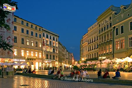 Krakau, die Ulica Grodzka f�hrt vom Hauptmarkt Richtung Wawel-H�gel., Polska, Polen, Krakau, Krak�w, Hauptmarkt, Grodzka, foreal, Foto, Albers