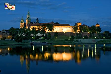 Krakau: Wawel-Hgel an der Weichsel, Polen, Polska, Krakau, Krakw, Wawel, Weichsel, Kathedrale, foreal, Foto, Albers