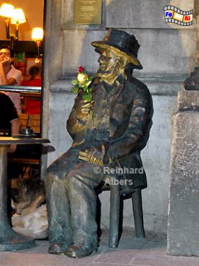 Krakau - Restaurant am Hauptmarkt (Rynek Głwny)., Polen, Polska, Krakau, Krakw, Knstler, foreal, Albers, Foto, Restaurant,