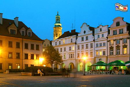 Jelenia Gra (Hirschberg) - Rynek (Marktplatz), Polen, Polska, Jelenia Gra, Hirschberg, Rynek, Ring, foreal, Foto, Albers