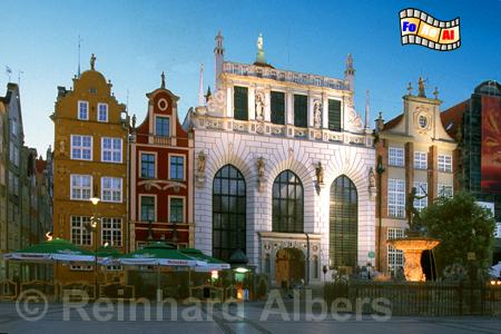 Gdańsk (Danzig) - Artushof am Długi Targ (Langer Markt)., Gdańsk, Danzig, Długi Targ, Langer Markt, Artushof, Dw�r Artusa, Rechtstadt, foreal,  Foto