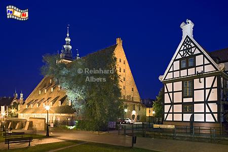 Gdańsk (Danzig) - Groe Mhle und Mllerhaus am Radaunekanal., Polen, Polska, Gdańsk, Danzig, Altstadt, Mhle, foreal, Albers,