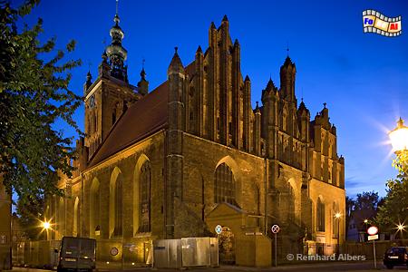 Gdańsk (Danzig) - Die Katharinekirche von der R�ckseite., Polen, Polska, Gdańsk, Danzig, Altstadt, Katharinenkirche, foreal, Albers,