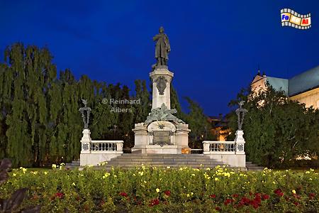 Warschau - Denkmal f�r Adam Mickiewicz, Polen, Warschau, foreal, Reinhard, Albers, Foto, Mickiewicz, K�nigstrakt