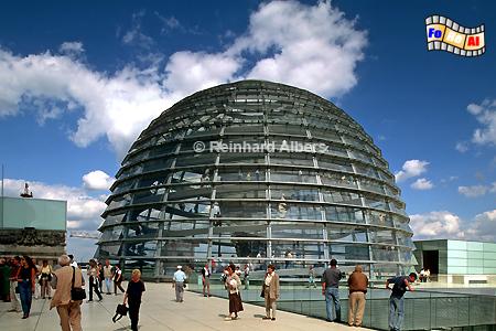 Kuppel auf dem Reichstag in Berlin, Berlin, Parlament, Reichstag, foreal, Bundestag, Wallot