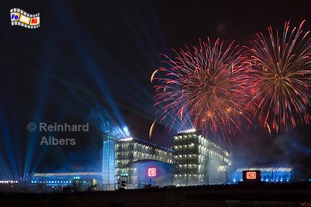 Berlin - Einweihung des Hauptbahnhofs am 26. Mai 2006 mit Feuerwerk + Lasershow., Berlin, Hauptbahnhof, Einweihung, Lasershow, Feuerwerk