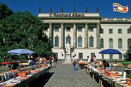 Humboldt-Universit�t mit B�cherflohmarkt, Berlin, Universit�t, Humboldt