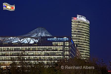 Potsdamer Platz mit DB-Zentrale und Sonycenter., Berlin, Sonycenter, Potsdamer, Platz, Albers, Foto, foreal