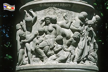 Tiergarten - Sockel des Denkmals fr den preuischen Knig Friedrich Wilhelm III., Berlin, Tiergarten, Denkmal, Friedrich, Wilhelm III., Albers, Foto, foreal