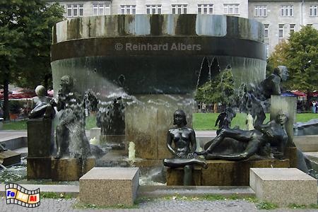 Brunnen am Wittenbergplatz, Berlin, Brunnen, Wittenbergplatz, Albers, foreal, Foto