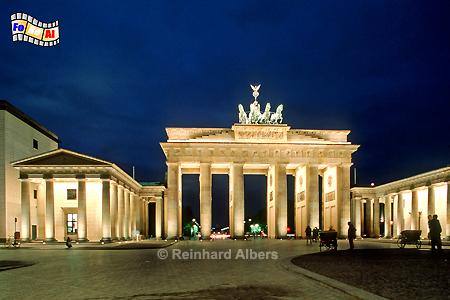 Brandenburger Tor, erbaut 1788-91 nach Entw�rfen von Carl Gotthard Langhans d.�., Berlin, Brandenburger, Tor, Langhans, Albers, Foto, foreal