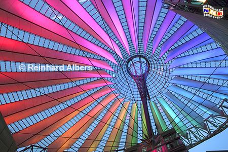 Zeltdach im Sonycenter, Berlin, Sony, Center, Zeltdach, Festival-of-Lights, Albers, Foto, foreal,