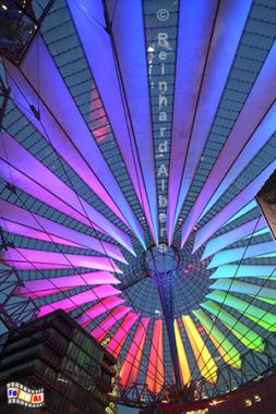 Zeltdach im Sonycenter, Berlin, Sony, Center, Zeltdach, Festival-of-Lights, Albers, Foto, foreal,