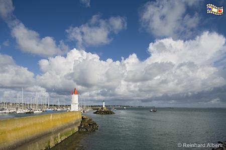 Hafeneinfahrt von Port Haliguen auf der Quiberon-Halbinsel, Frankreich, Bretagne, Quiberon, Haliguen, Port, Albers, Foto, foreal,