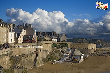 Festungsstadtn Saint-Malo, Frankreich, Bretagne, Saint-Malo, Albers, Foto, foreal,