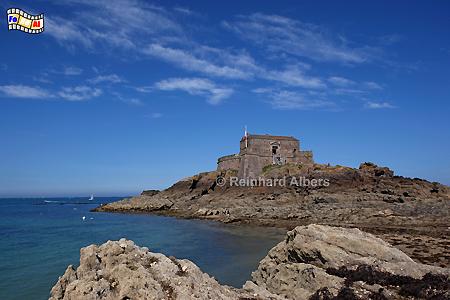 �le Petit B� vor Saint-Malo mit einem 1693 nach Pl�nen von Vauban erbauten Fort., Frankreich, Bretagne, Saint-Malo, Albers, Vauban, Petit B�, Foto, foreal,