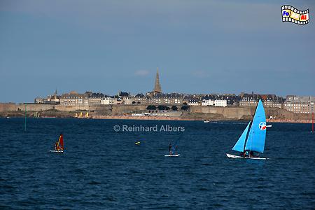Blick von Dinard auf Saint-Malo, Frankreich, Bretagne, Saint-Malo, Albers, Foto, foreal,