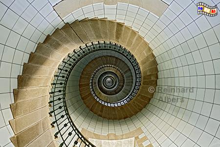 Treppenhaus im h�chsten Leuchtturm Europas auf der �le Vierge., Frankreich, Bretagne, Leuchtturm, Treppenhaus, Wendeltreppe, Ile, Vierge, Albers, Foto, foreal,