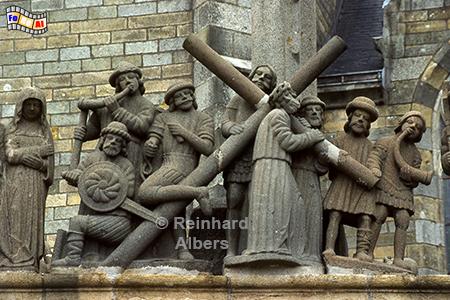 Calvaire (Kalvarienberg) in Plougastel-Daoulas, Frankreich, Bretagne, Plougastel, Calvaire, Kalvarienberg, Albers, Foto, foreal,