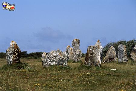 Alignements de Lagatjar bei Camaret, Frankreich, Bretagne, Lagatjar, Alignement, Crozon, Albers, Foto, foreal,