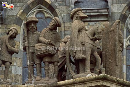 Calvaire (Kalvarienberg) in Plougastel-Daoulas, Frankreich, Bretagne, Plougastel, Calvaire, Kalvarienberg, Albers, Foto, foreal,
