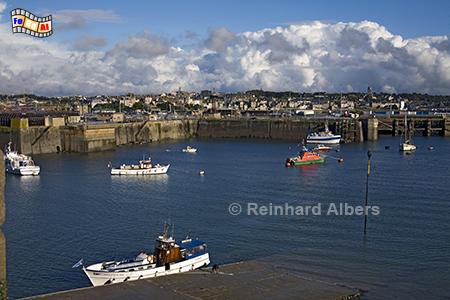 Saint-Malo Hafen, Frankreich, Bretagne, Saint-Malo, Albers, Foto, foreal,