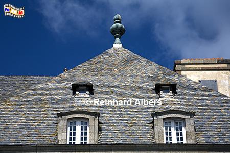 Saint-Malo: Schieferdach, Frankreich, Bretagne, Saint-Malo, Albers, Foto, foreal,
