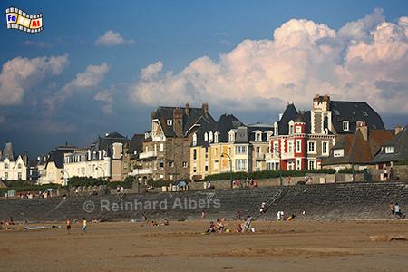Param Strandpromenade, Frankreich, Bretagne, Saint-Malo, Param, Strand, Plage, Albers, Foto, foreal,