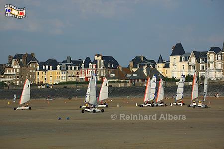 Strandsegler vor Param, Frankreich, Bretagne, Saint-Malo, Param, Strand, Strandsegler, Plage, Albers, Foto, foreal,