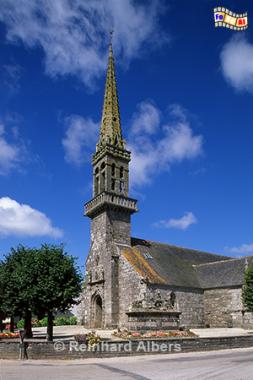 Cast: Kirche und Calvaire, Frankreich, Bretagne, Kirche, Calvaire, Albers, foreal, Foto,