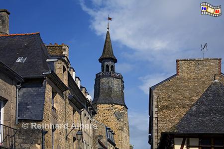 Dinan Tour d'Horloge, Frankreich, Bretagne, Dinan, Altstadt, Horloge, Foto, Albers, foreal,