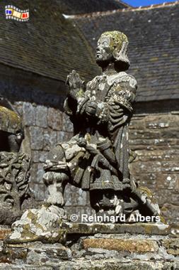 Figur in dem Calvaire in Cast, Frankreich, Bretagne, Kirche, Calvaire, Albers, foreal, Foto,