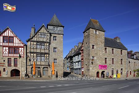 Historische Speicher in Tr�guier, Frankreich, Bretagne, Tr�guier, Speicher, Albers, Foto, foreal,