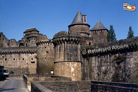 Festung in Fougres, Bretagne, Fougres, Festung, Albers, Foto, foreal,