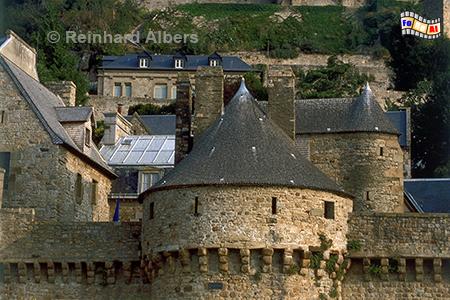 Mont Saint-Michel, Turm in der Festungsmauer, Normandie, Frankreich, Mont, Saint-Michel, Klosterberg, Abbaye, Albers, Foto, foreal, Festungsturm,