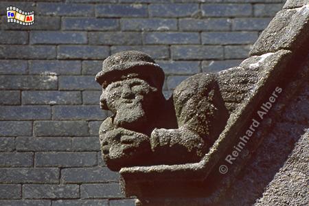 Detail an der Kirche in Confort, Bretagne, Confort, Albers, Foto, foreal,