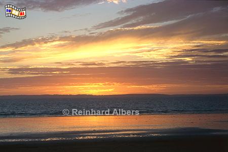 Sonnenuntergang am Plage de Kervel, Frankreich, Bretagne, Kervel, Strand, Sonnenuntergang, Albers, Foto, foreal,