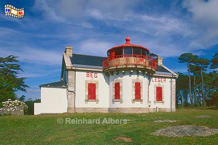 Der Leuchtturm von Beg Leguer liee sich aufgrund seiner Form eher als Leuchthaus bezeichnen., Bretagne, Leuchtturm, Beg. Leguer, Leger, Albers, Foto, foreal,